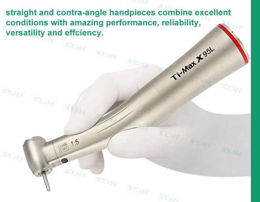 1:5 red-ring LED contra-angle handpiece