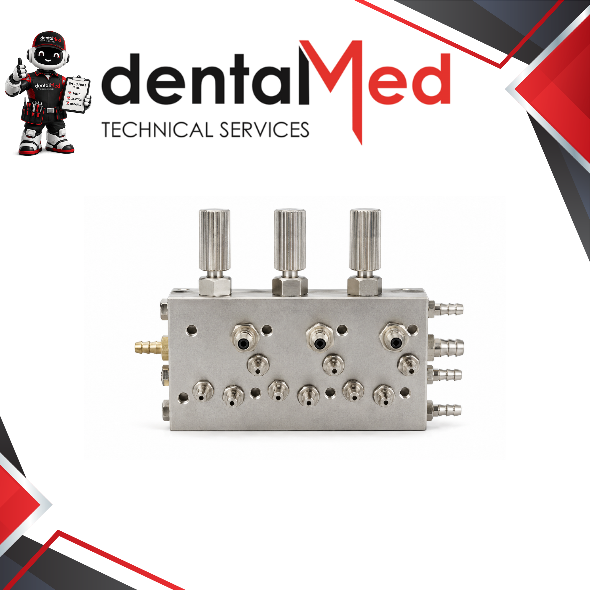 Dental Delivery Block 3 Lines