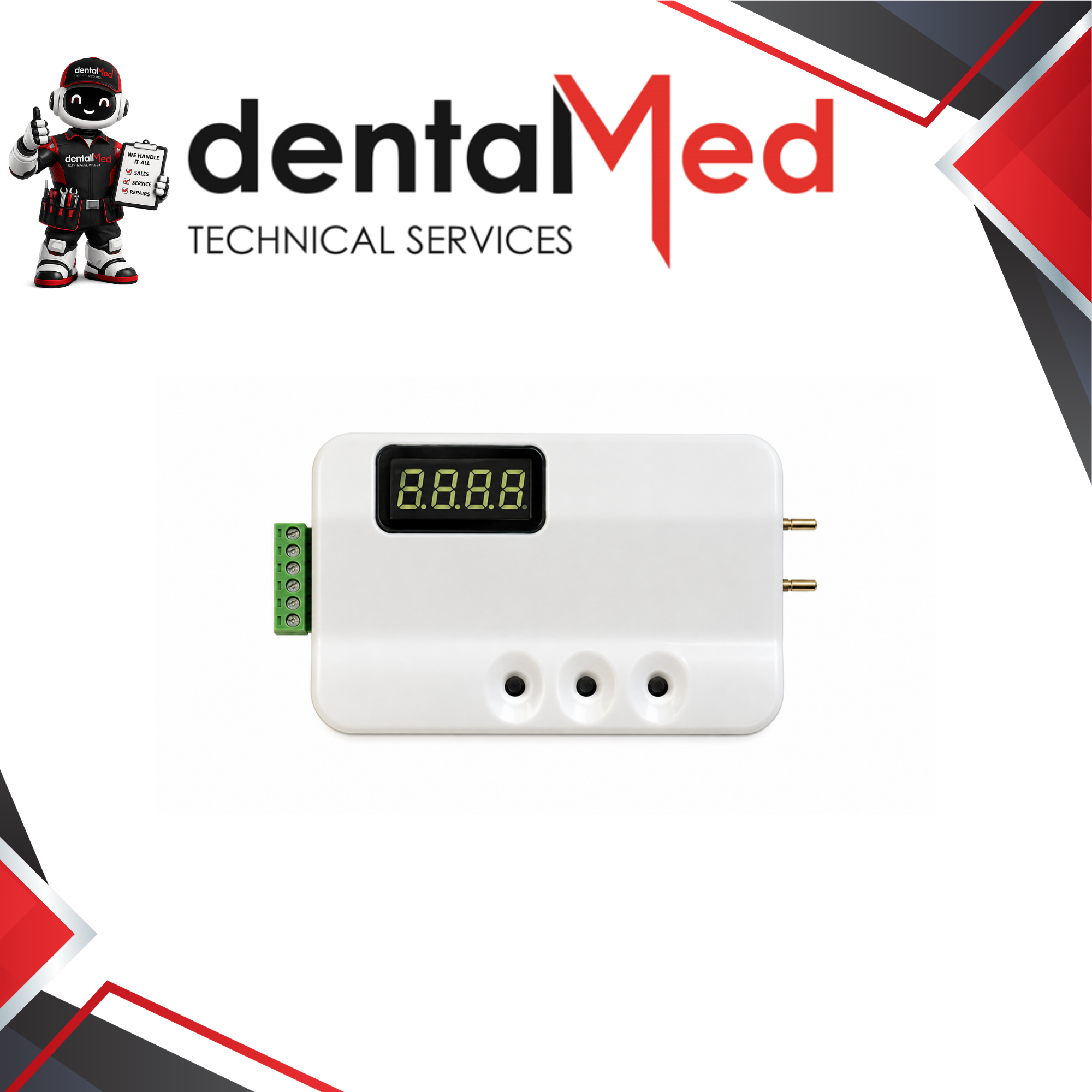 Dental Fiber Optic Power Pack 2 Lines Digital